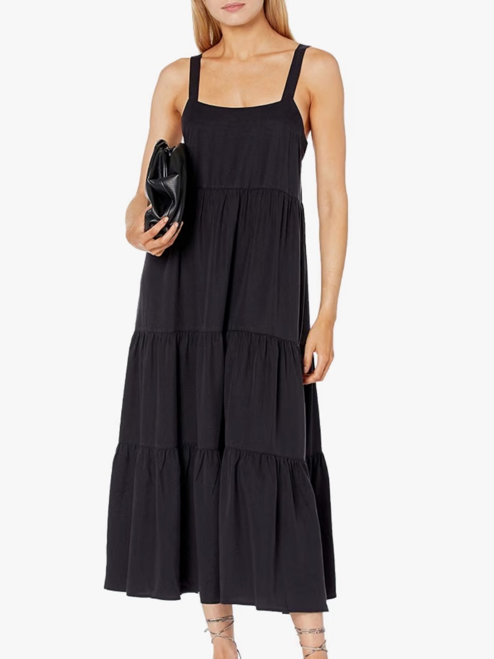 Black Tiered Maxi Dress